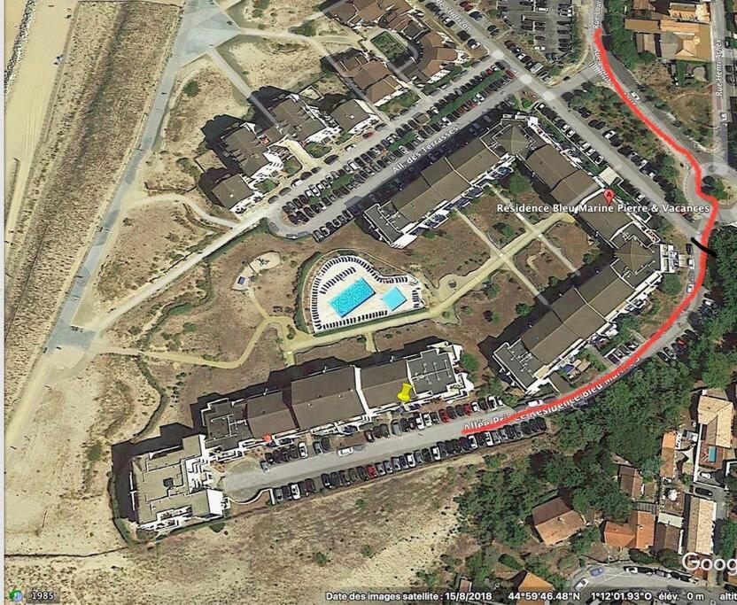 Bel Appartement En Bord De Mer Avec Piscine Lacanau Exterior foto